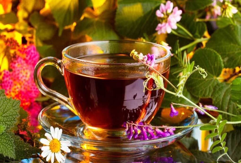Herbal tea for treating prostatitis