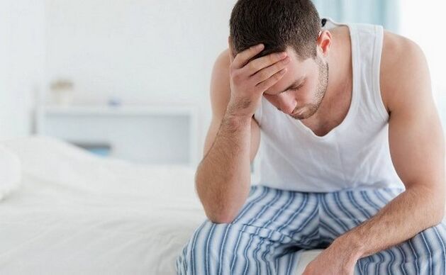 Man suffering from prostatitis and impotence