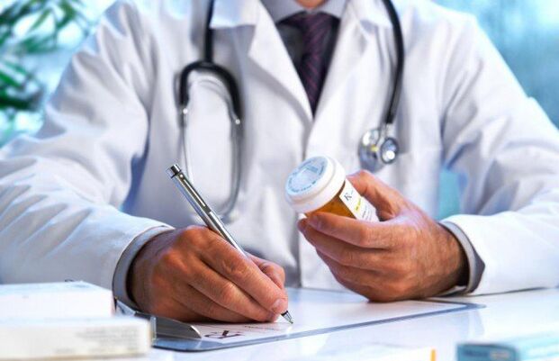 The urologist prescribes drugs to treat prostatitis